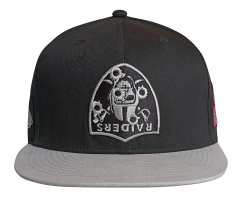 Custom 2 tones 3D embroidery patch logo flat bill snapback cap hat
