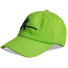 3D embroidery logo green Dad hats custom unstructured high quality solid color baseball caps