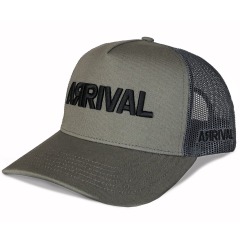 Custom charcoal grey 3D embroidery mesh Trucker Hats