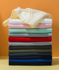 Wholesale Blank T Shirt Custom 100% Cotton 210gsm t-shirt Printing logo for Mens Plain t shirts Printed White Black T Shirt