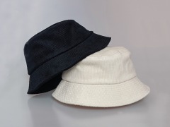Custom high quality cream color corduroy blank bucket hat