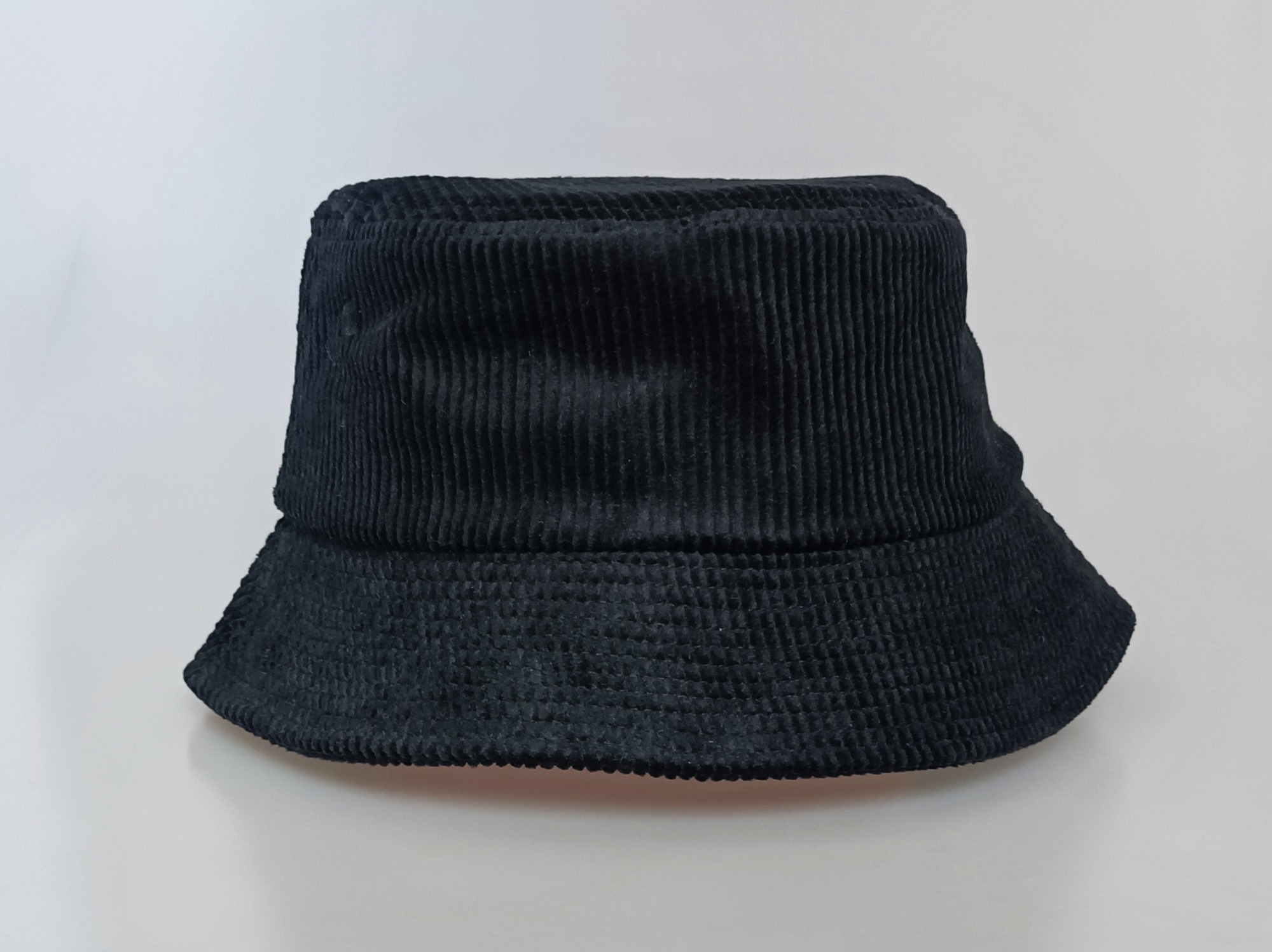 Custom high quality cream color corduroy blank bucket hat