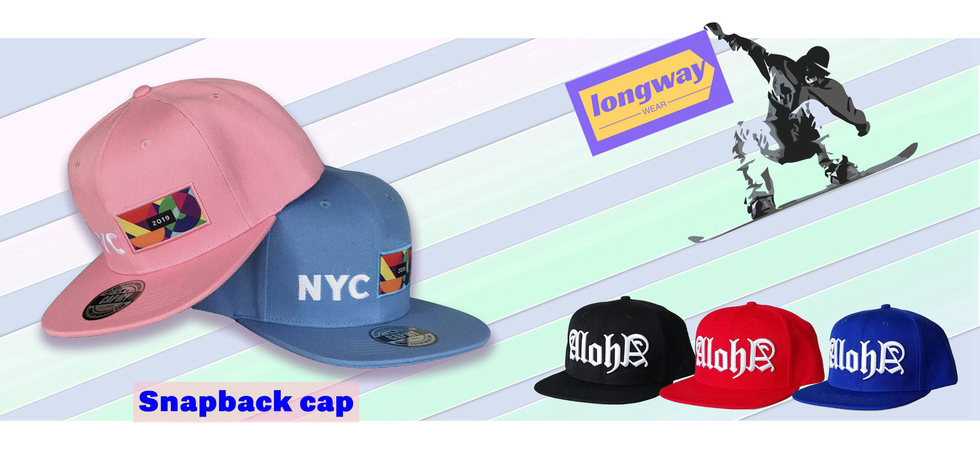 Custom snapback cap from Longway Wear