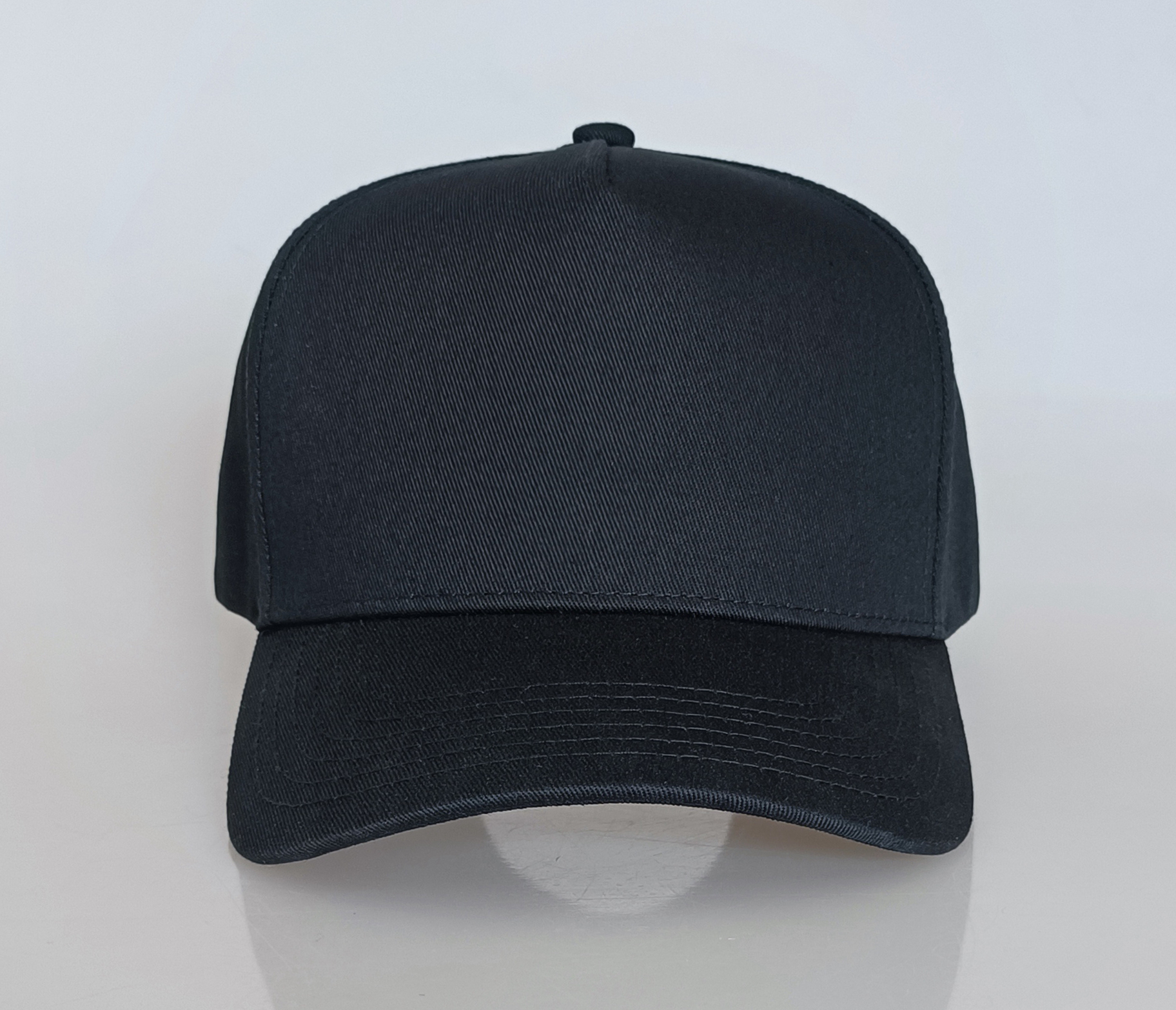 High quality plain brown a frame 5 panel baseball cap