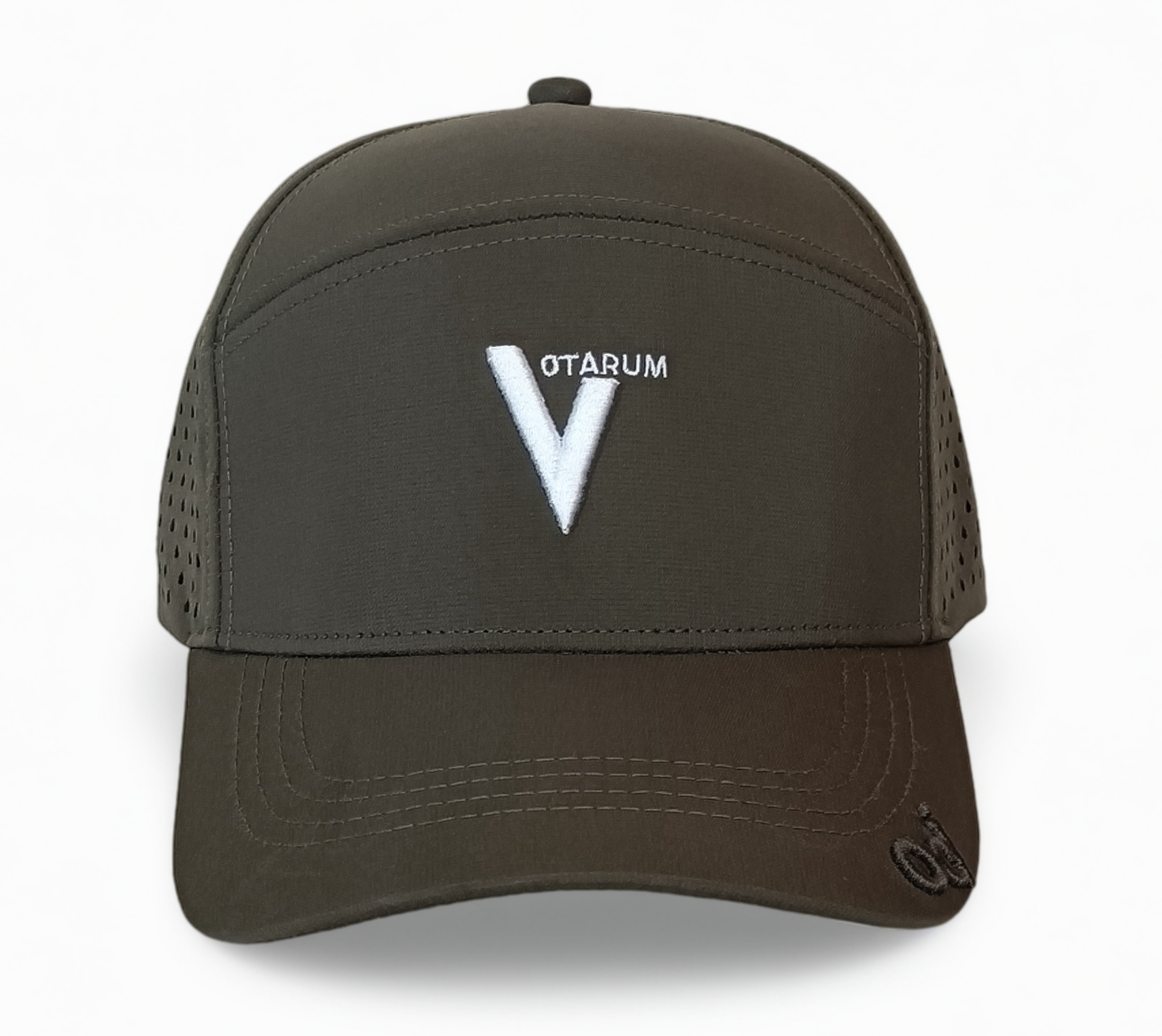 Custom Logo 6 Panel Perforated Gorras Golf Baseball Cap 3D embroidery Logo Curved Brim Sports Surf Waterproof Men Dad Caps Hat