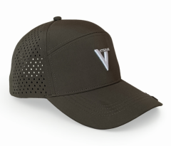 Custom Logo 6 Panel Perforated Gorras Golf Baseball Cap 3D embroidery Logo Curved Brim Sports Surf Waterproof Men Dad Caps Hat
