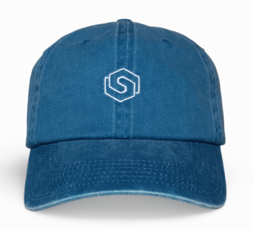 High Quality Custom Blue Cotton Denim Dad Cap Classic 6-Panel Unstructured Baseball Cap Embroidered Street Soft Crown Dad Hat