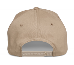 High Quality 5-Panel A-Frame Baseball Cap Khaki Color with OEM Custom Design Embroidery Logo Sporty Formal Style for Men Women