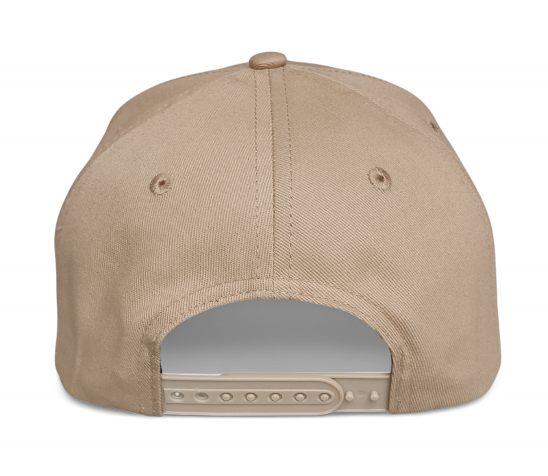 High Quality 5-Panel A-Frame Baseball Cap Khaki Color with OEM Custom Design Embroidery Logo Sporty Formal Style for Men Women