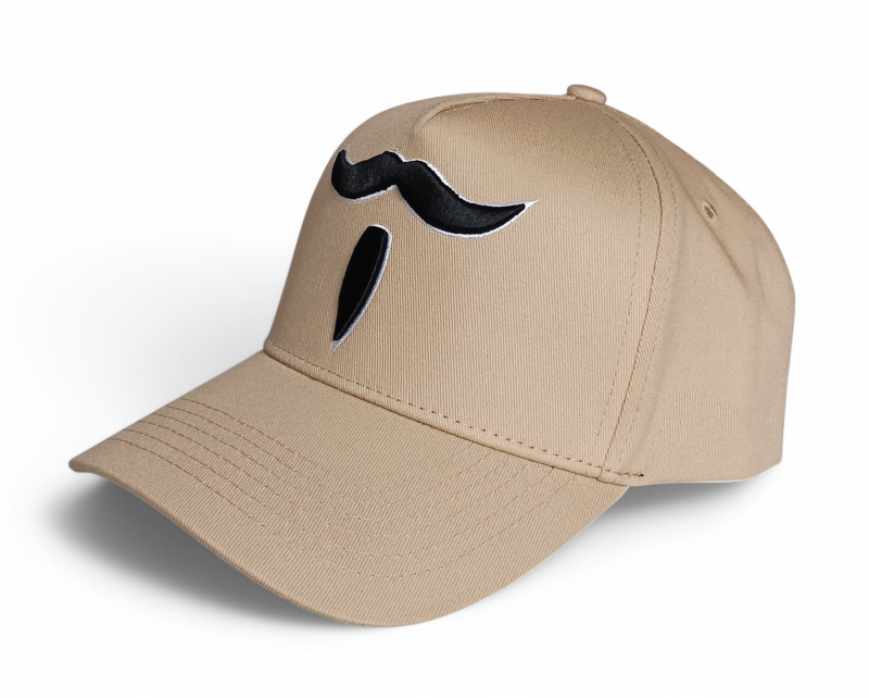 High Quality 5-Panel A-Frame Baseball Cap Khaki Color with OEM Custom Design Embroidery Logo Sporty Formal Style for Men Women
