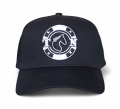 Wholesale Unisex Full Customized Navy Blue Baseball Cap Hat 3D Embroidery Promotional 5 Panel Baseball Cap For Men And Women