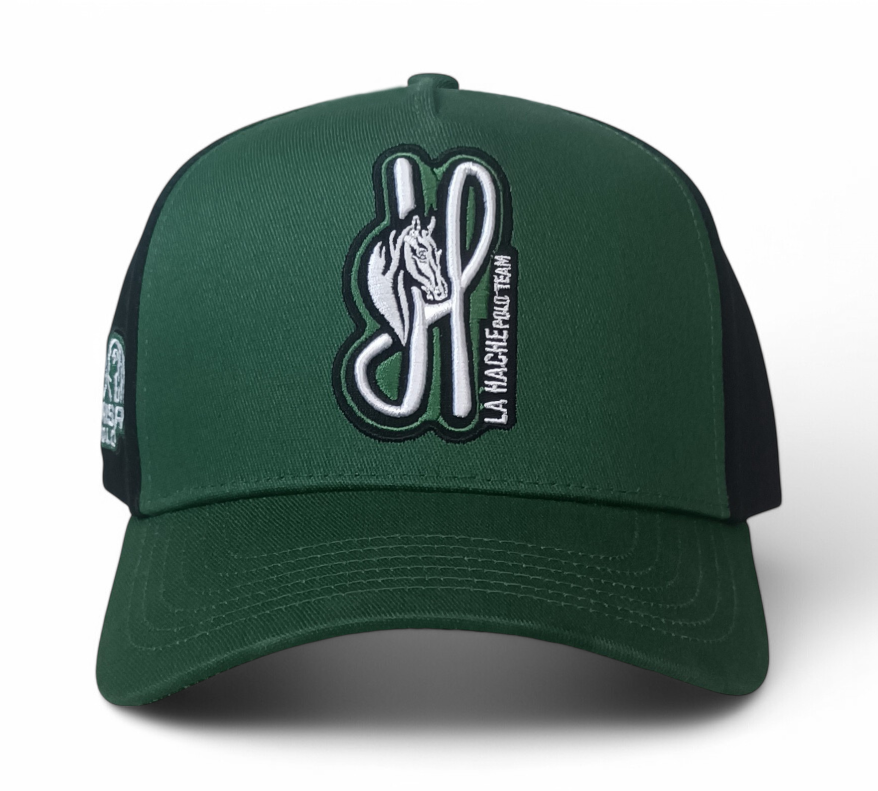 High Quality Wholesale Classic 5 Panel Green Baseball Cap Custom 3D Embroidery Logo 2 Tones Gorras Baseball Caps Hats For Mens