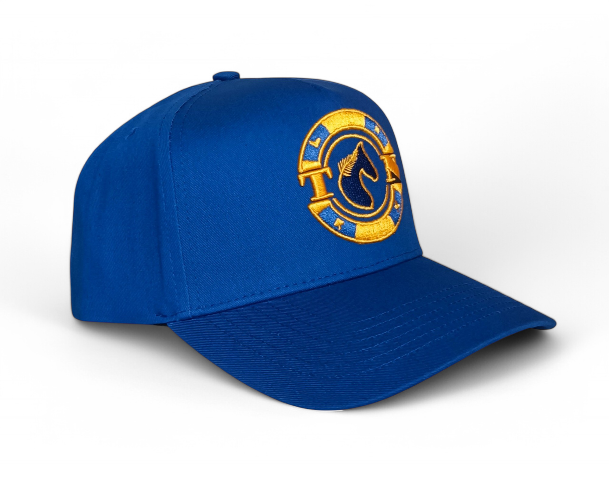 Wholesale Unisex Full Customized Navy Blue Baseball Cap Hat 3D Embroidery Promotional 5 Panel Baseball Cap For Men And Women