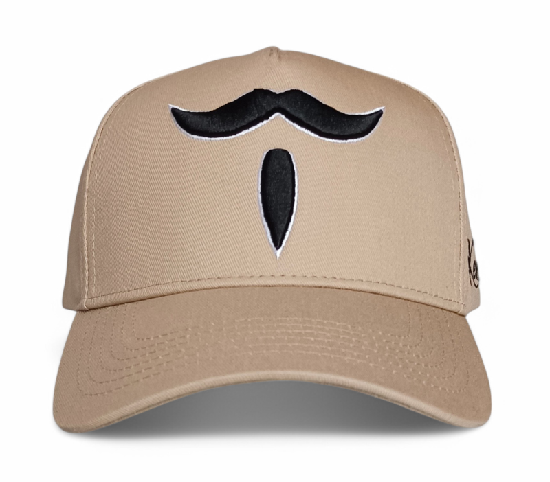 High Quality 5-Panel A-Frame Baseball Cap Khaki Color with OEM Custom Design Embroidery Logo Sporty Formal Style for Men Women
