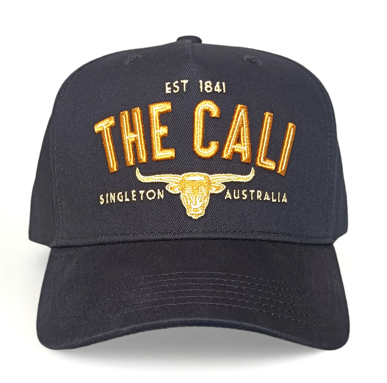 White 5 panel A frame 3D embroidery logo baseball cap