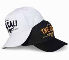 White 5 panel A frame 3D embroidery logo baseball cap