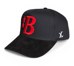 5-Panel Baseball Hat Suede High Quality Red Satin Black Gorras 3D Embroidery Logo Dandy Hats Gorras Baseball Cap