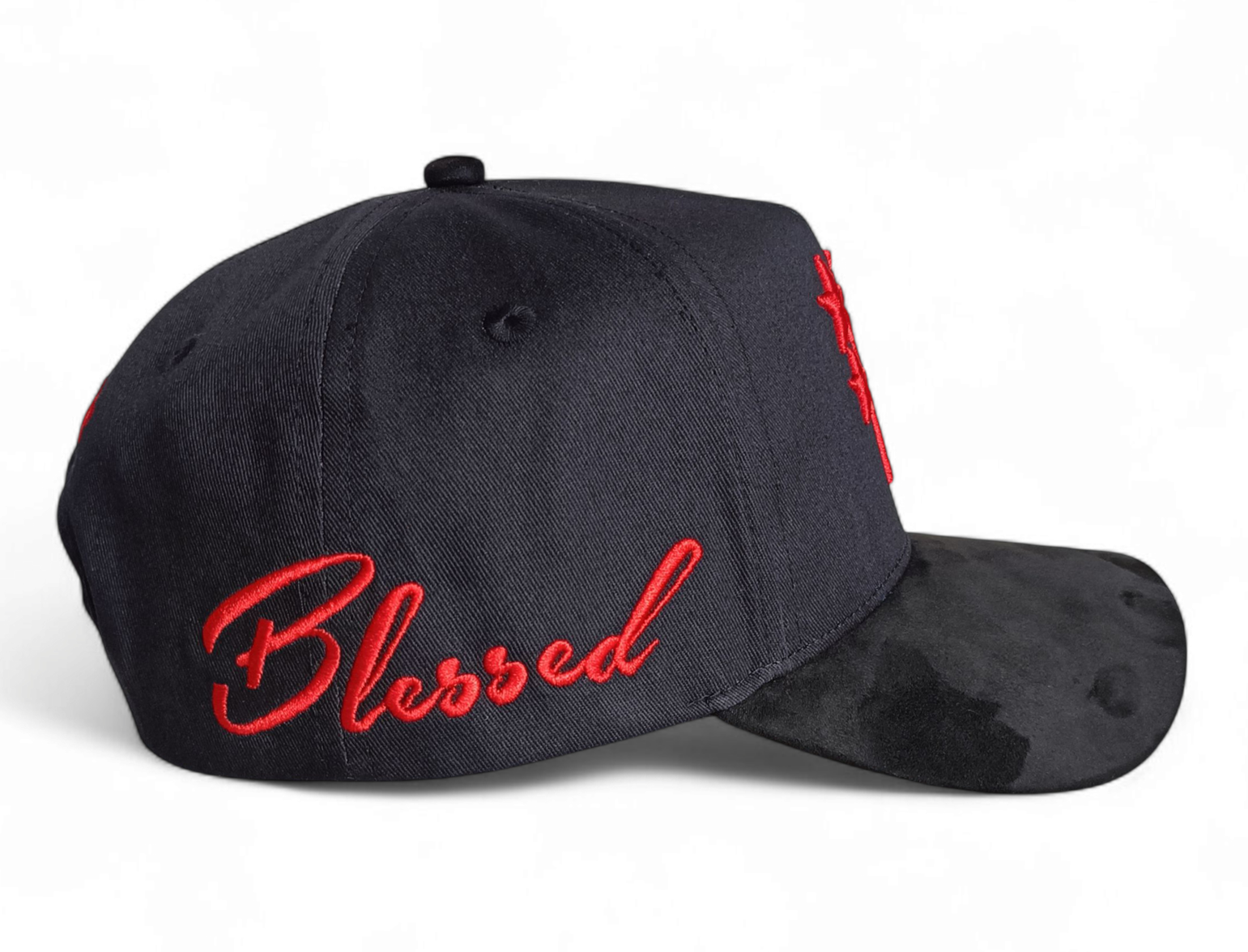 5-Panel Baseball Hat Suede High Quality Red Satin Black Gorras 3D Embroidery Logo Dandy Hats Gorras Baseball Cap
