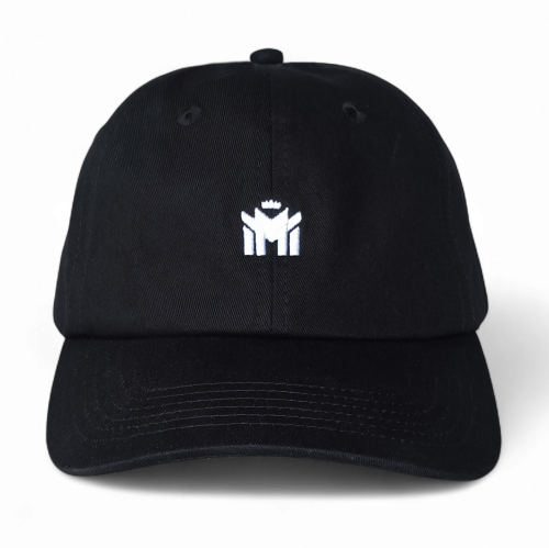 Wholesale Custom 6 Panel Sport Black Cap Custom Embroidery Logo Curved Brim Men's Women Sport Unstructured Baseball Cap Hats