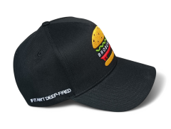 Black Gorras Custom Embroidery logo 5 Panel Baseball Caps Hats with Custom logo Sports Hats Baseball Caps for Men