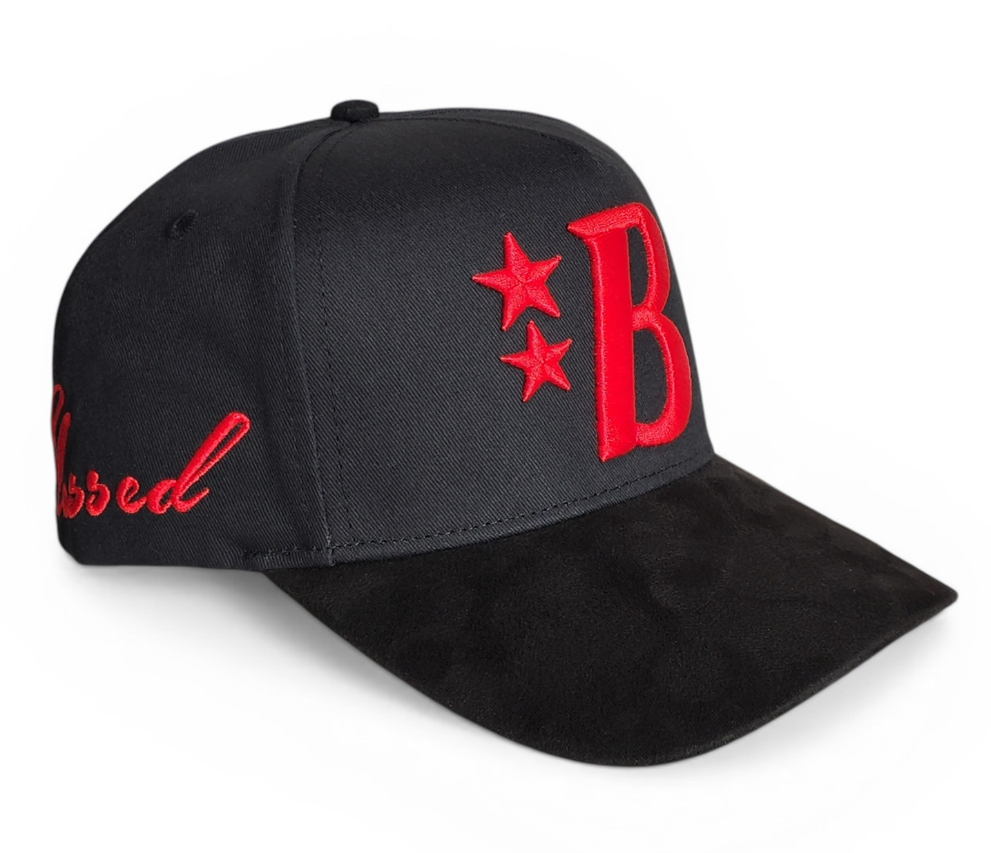 5-Panel Baseball Hat Suede High Quality Red Satin Black Gorras 3D Embroidery Logo Dandy Hats Gorras Baseball Cap