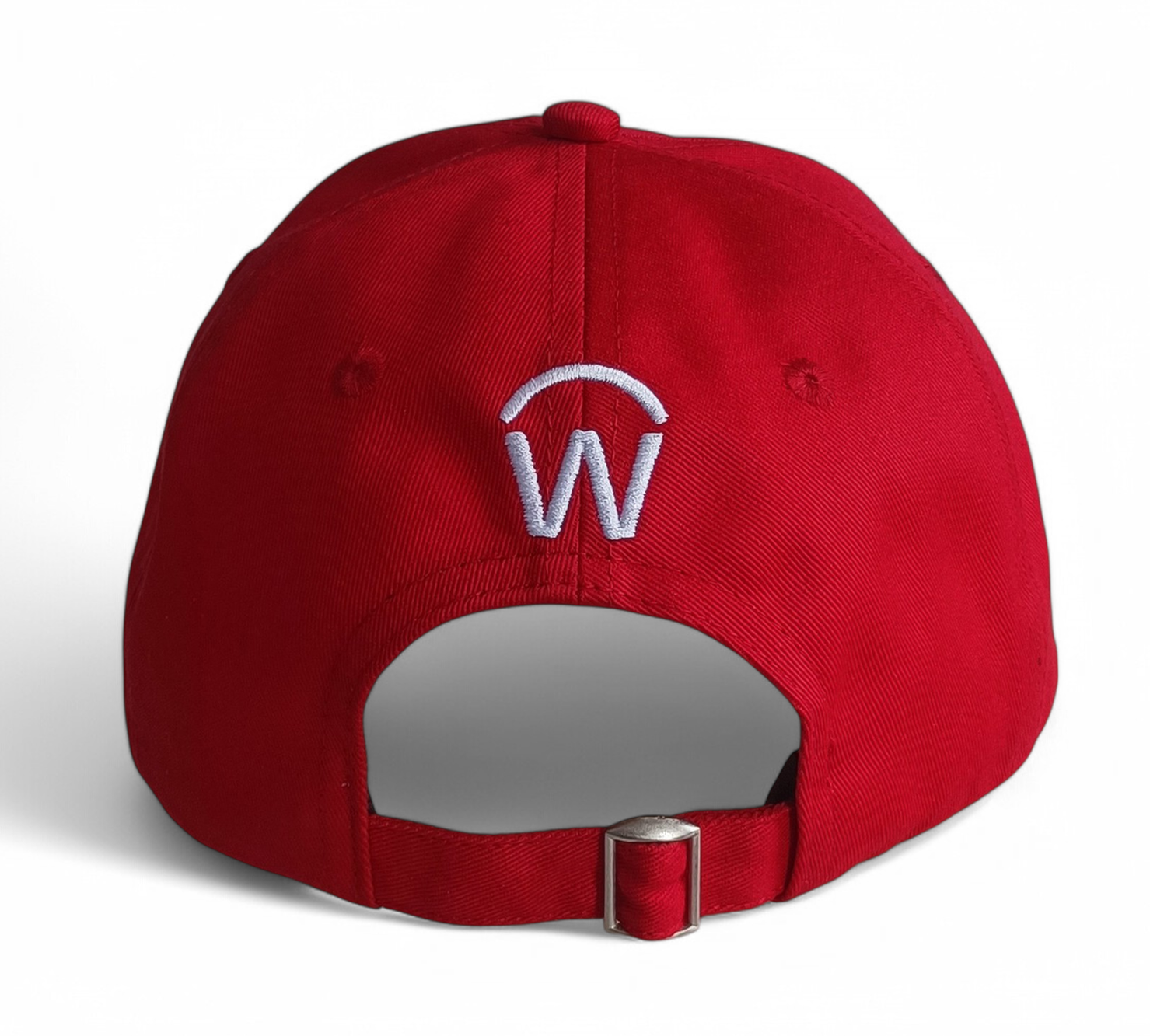 Custom red unstructured 6 panel baseball cap 3D embroidery logo dad cap hat
