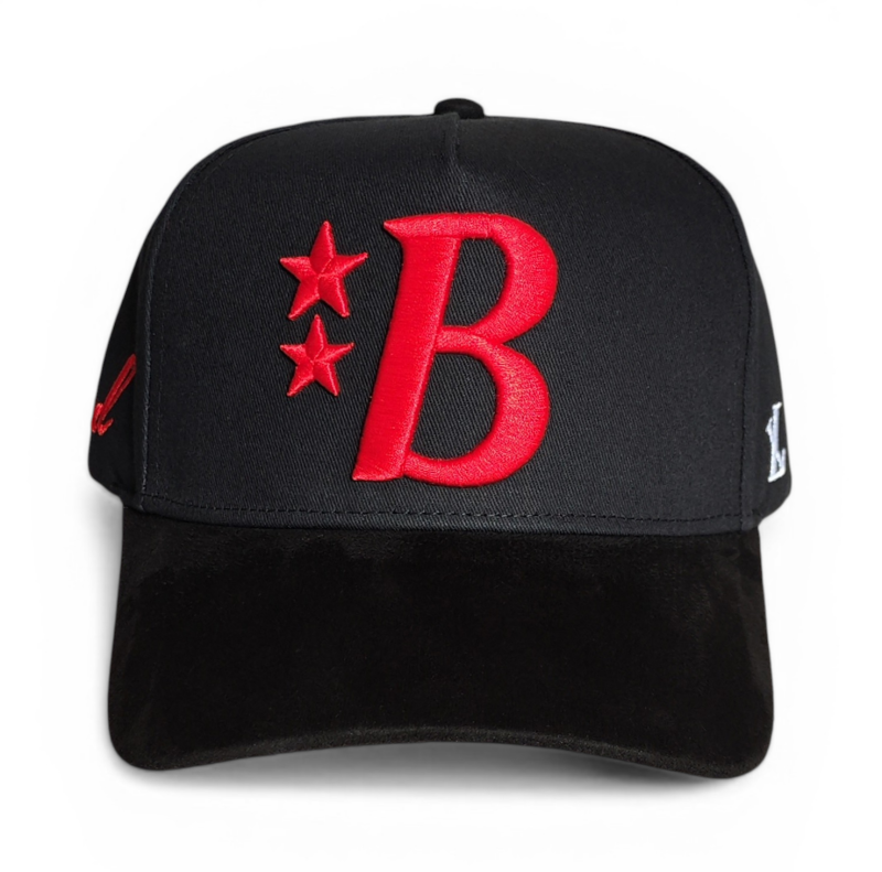 5-Panel Baseball Hat Suede High Quality Red Satin Black Gorras 3D Embroidery Logo Dandy Hats Gorras Baseball Cap