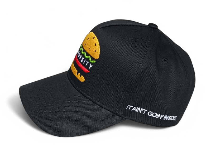 Black Gorras Custom Embroidery logo 5 Panel Baseball Caps Hats with Custom logo Sports Hats Baseball Caps for Men