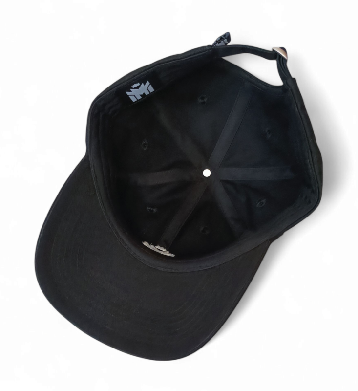 Wholesale Custom 6 Panel Sport Black Cap Custom Embroidery Logo Curved Brim Men's Women Sport Unstructured Baseball Cap Hats
