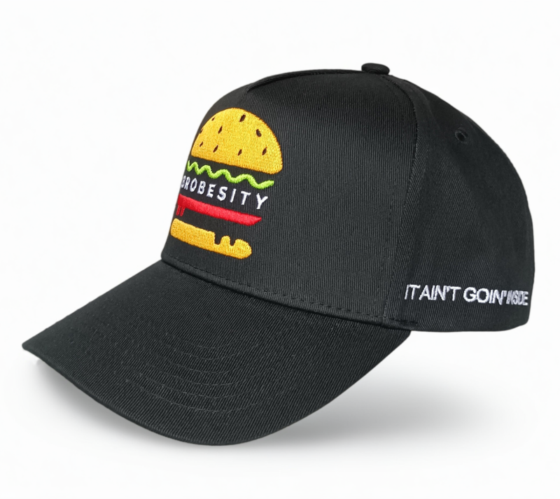 Black Gorras Custom Embroidery logo 5 Panel Baseball Caps Hats with Custom logo Sports Hats Baseball Caps for Men