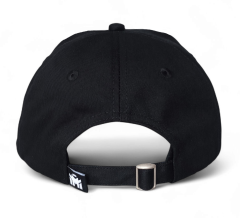 Wholesale Custom 6 Panel Sport Black Cap Custom Embroidery Logo Curved Brim Men's Women Sport Unstructured Baseball Cap Hats