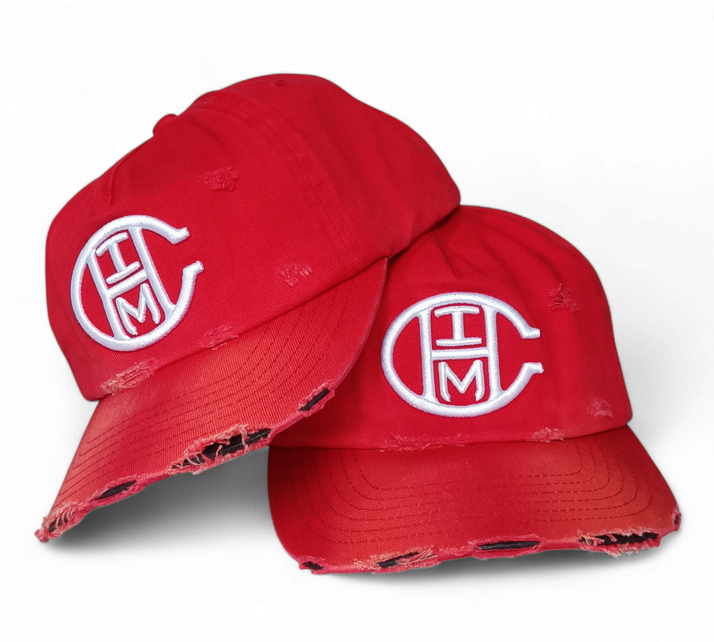 OEM ODM Factory Sun Protection Red Fade Effect Vintage Washed Cotton Baseball Cap 6 Panel Custom Embroidery Distressed Dad Hat