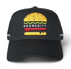 Black Gorras Custom Embroidery logo 5 Panel Baseball Caps Hats with Custom logo Sports Hats Baseball Caps for Men