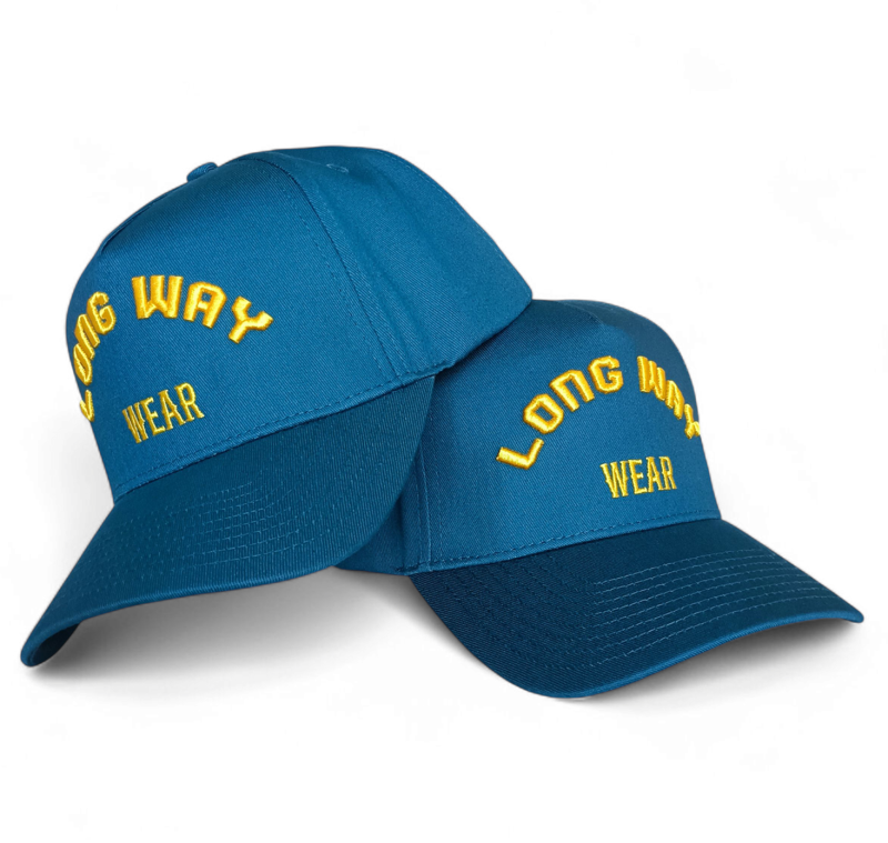 Hot-sell Navy Blue 5 Panel Baseball Caps with Gold 3D Embroidery Logo High Quality Structure Hats for Sports