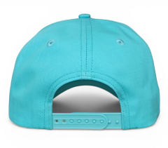 New Fashion Sporty 5 Panel Unisex Blue Cotton Snapback Cap Custom 3D Embroidery Logo Breathable Curved Brim Baseball Cap