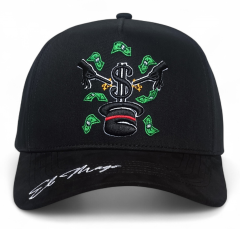 Hot Sell Style Cotton Front Suede Curved Brim Satin Inside Lining Custom 3D Embroidery Logo Gorras Snapback Baseball Cap Hats