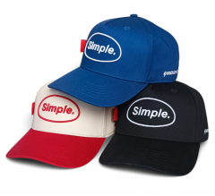 2 Tone Color High Quality Hip Hop 5 Panel Hat Beige Red Cotton Fabric Customized 3D Embroidery Logo a Frame Mens Baseball Cap