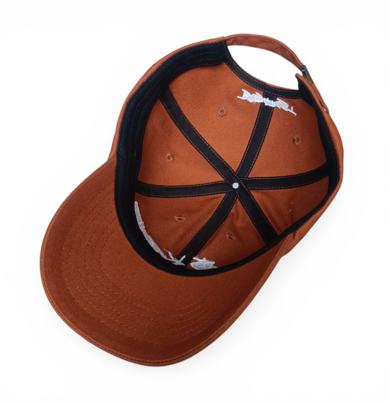 6 Panel 100% Cotton Sport Embroidery Dad Hats Brown Plain Custom Logo Baseball Cap