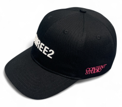 Wholesale High Quality Custom Logo 6 Panel Black Structured 3D Embroidered Logo Baseball Cap