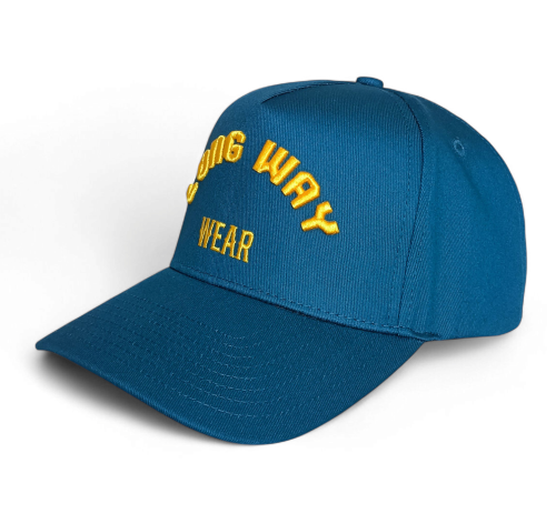Hot-sell Navy Blue 5 Panel Baseball Caps with Gold 3D Embroidery Logo High Quality Structure Hats for Sports