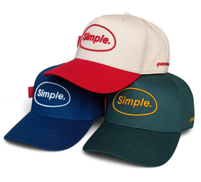 2 Tone Color High Quality Hip Hop 5 Panel Hat Beige Red Cotton Fabric Customized 3D Embroidery Logo a Frame Mens Baseball Cap