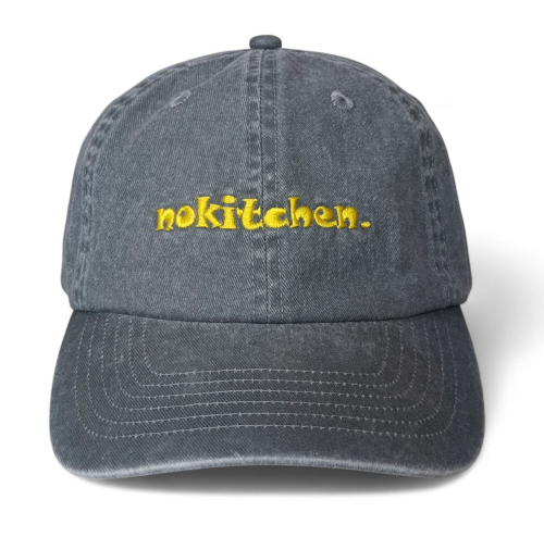 OEM ODM Factory Sun protection Dark Grey Vintage Washed Denim Cotton 6 Panel Baseball Cap Custom Embroidery Distressed Dad Hat