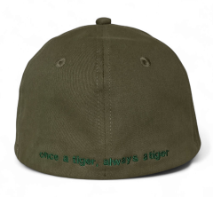 Custom 6 Panel Baseball Caps Custom Velcro Patch Logo Men Fitted Flex Full Fit Custom Olive Green Snapback Sports Cap Hats