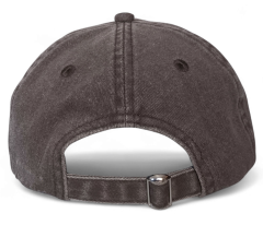 6 Panel Dad Hats Unstructured Brown Cotton Washed Distressed Vintage Baseball Cap With Custom Logo Embroidery Dad Cap