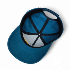 Hot-sell Navy Blue 5 Panel Baseball Caps with Gold 3D Embroidery Logo High Quality Structure Hats for Sports