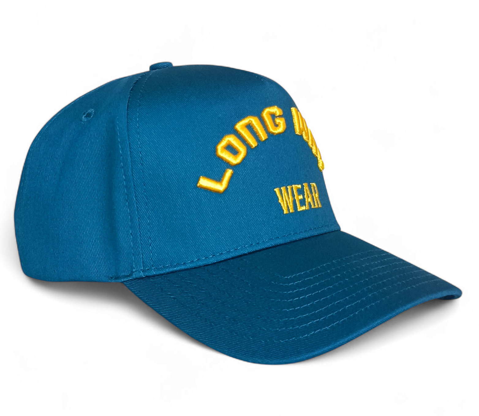 Hot-sell Navy Blue 5 Panel Baseball Caps with Gold 3D Embroidery Logo High Quality Structure Hats for Sports