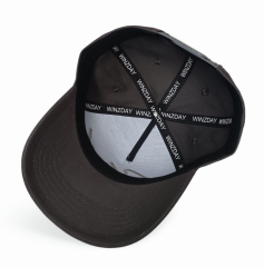 Full Customized Factory Price 5 Panel 3D Embroidery Baseball Hats Charcoal Gray Outdoor Sports SnapBack Men Baseball Caps