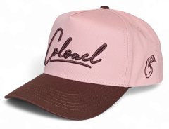 Fashion Custom 5 Panel Two Tone Pink Baseball Hats Personalized Outdoor Sports SnapBack Baseball Caps