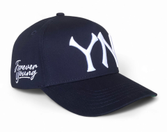 Wholesale Custom 5 Panel Sport Classics Snapback Cap High Quality Embroidery Logo Navy Blue Cotton Gorras Mens Women Baseball Cap