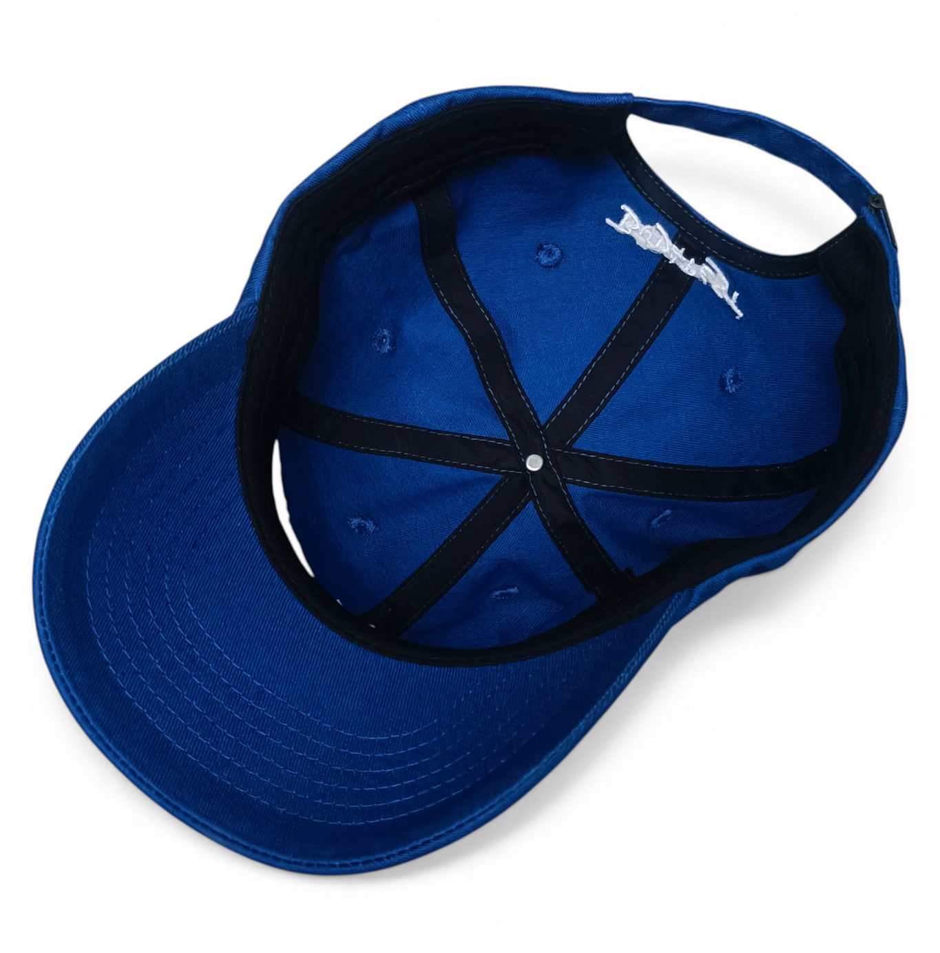 Custom Dad Hat Cap 6 Panels Outdoor Adjustable Royal Blue Cotton with Embroidered Logo Formal Baseball Cap